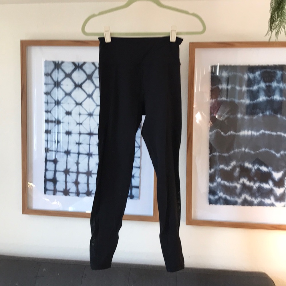 Lorna Jane high waisted leggings with mesh panels